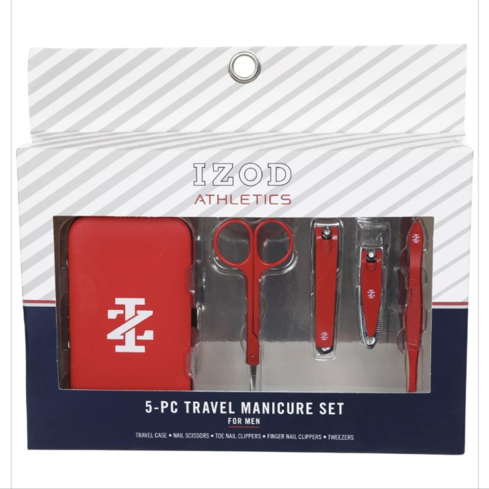 🆕 Izod Men's 5 Pc Travel Manicure Set